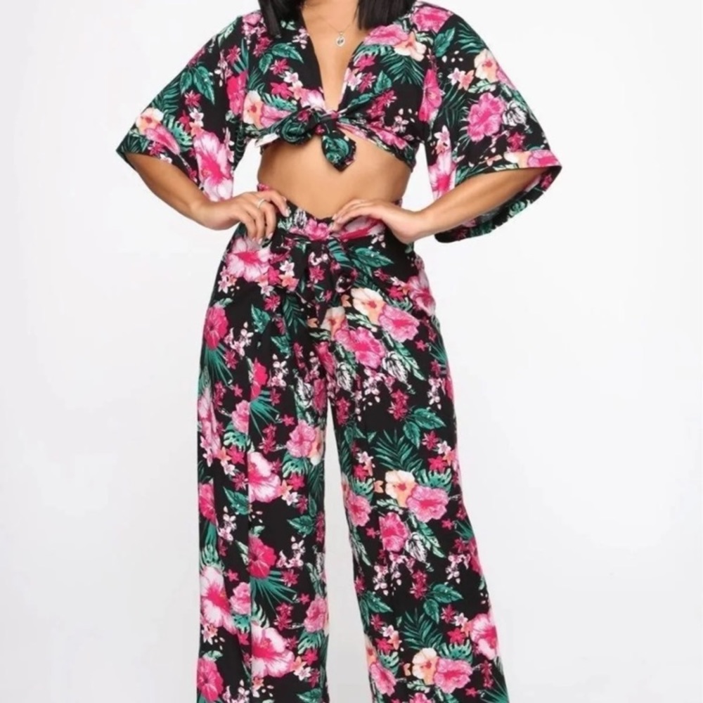 Floral pant set